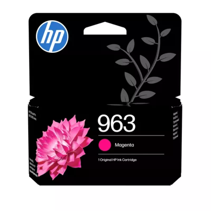 HP 963 alkuperäinen mustepatruuna magenta vakioteho 9,5 ml
