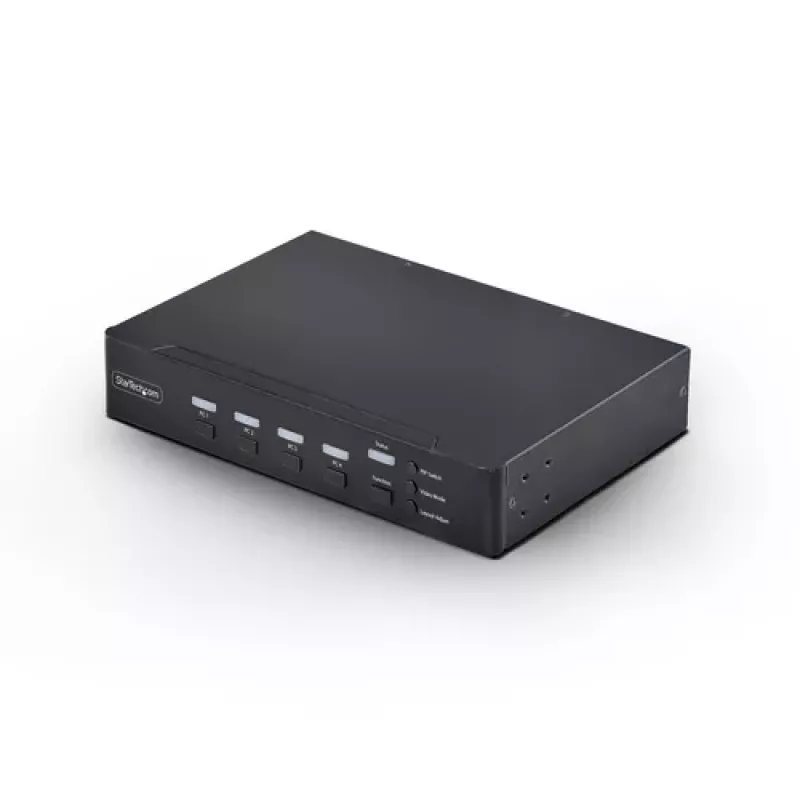 StarTech.com 4-porttinen DVI-I KVM-kytkin äänellä ja USB 2.0 -keskittimellä