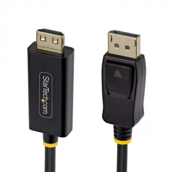 StarTech.com 4,5 m DisplayPort-HDMI-sovitinkaapeli tartuntaliittimillä, 4K 60Hz HDR, musta