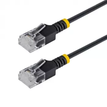 StarTech.com 80 cm Ultra Slim Cat6a UTP verkkokaapeli - RJ-45 uros - RJ-45 uros - musta