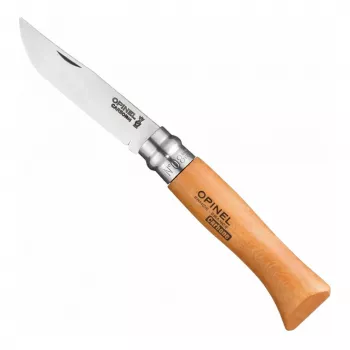 Opinel No. 08 hiiliteräs lukittuva taskuveitsi pyökkipuukahvalla