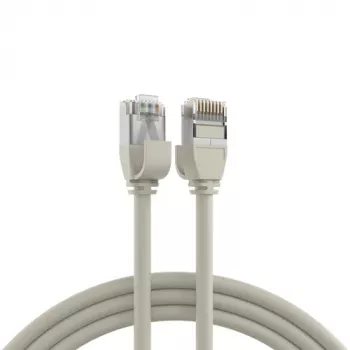 EFB Elektronik RJ45 Patchkabel Cat.6A U/FTP TPE 4mm Ultraflex harmaa 1m