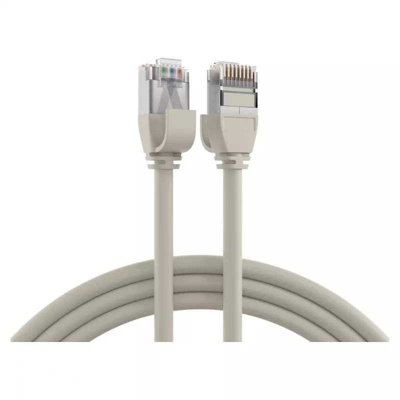 EFB Elektronik RJ45 Patchkabel Cat.6A U/FTP TPE 4mm Ultraflex harmaa 1m