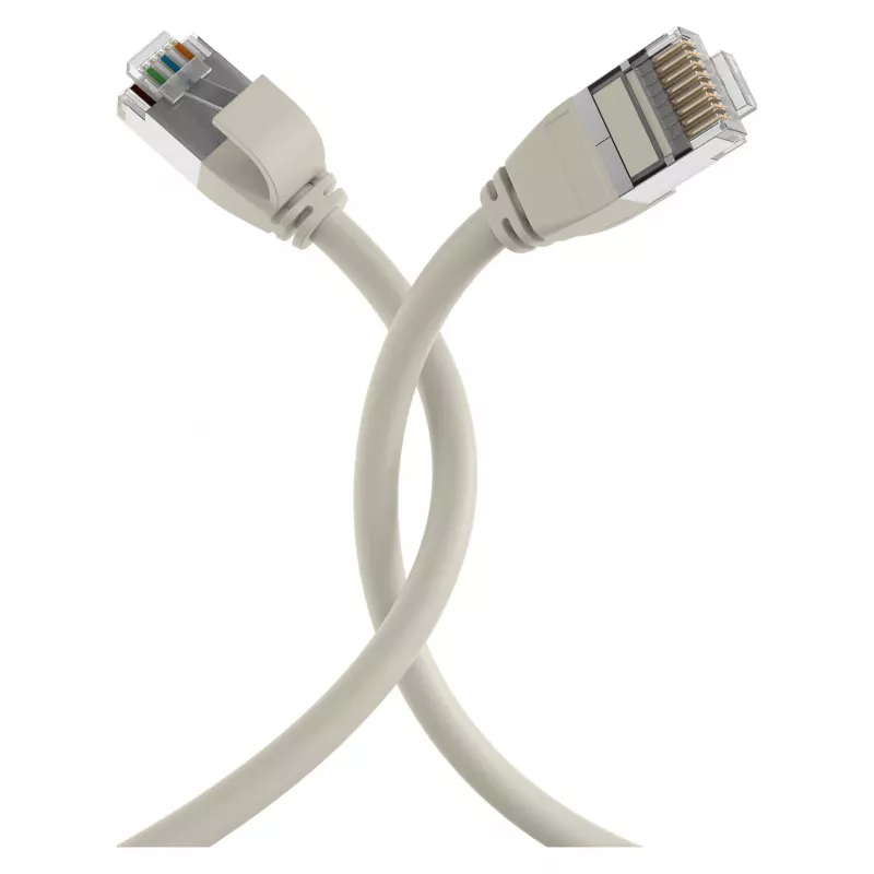 EFB Elektronik RJ45 Patchkabel Cat.6A U/FTP TPE 4mm Ultraflex harmaa 1m
