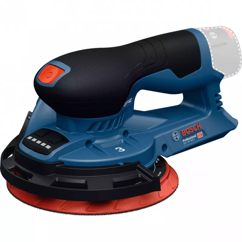 Bosch Professional GEX 12V-150-3 akku-epäkeskushiomakone (12V, 150 mm, Brushless EC moottori, L-BOXX)