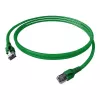 EasyLan FlexBoot Cat.6A S/FTP Patchkabel, vihreä, 0,50m