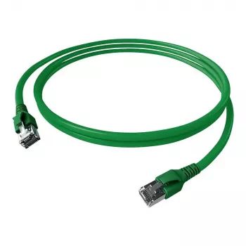 EasyLan FlexBoot Cat.6A S/FTP Patchkabel, vihreä, 0,50m