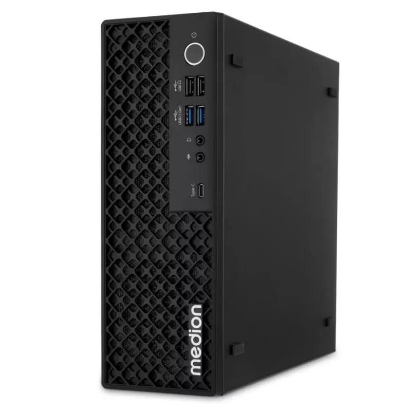 MEDION Picoworx T80 III Mini PC, Intel Core Ultra 7 258V, 32 GB RAM, 1 TB SSD, Windows 11 Pro, musta