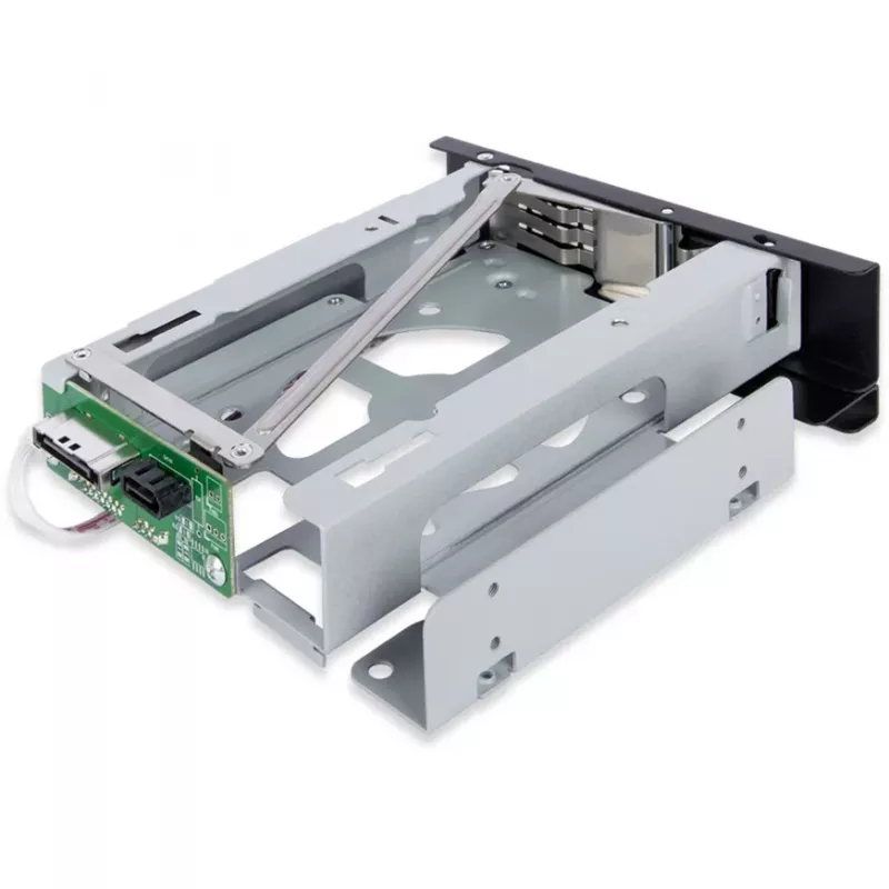 ICY DOCK TurboSwap MB171SP-1B kelkaton ja tuuletinta vaihtokehys 3,5 tuuman SAS/SATA HDD -levylle, 5,25 tuuman paikkaan