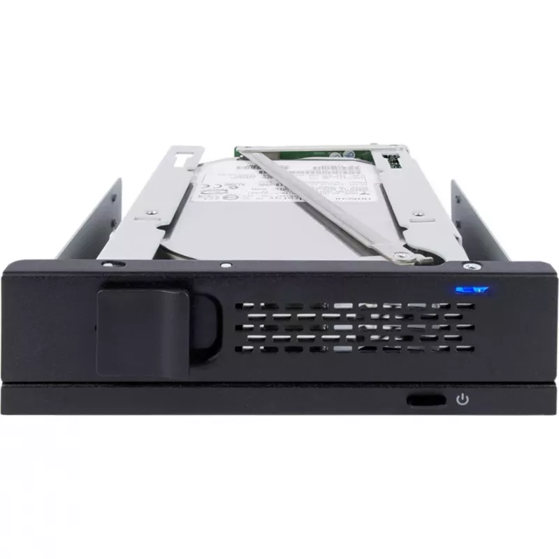 ICY DOCK TurboSwap MB171SP-1B kelkaton ja tuuletinta vaihtokehys 3,5 tuuman SAS/SATA HDD -levylle, 5,25 tuuman paikkaan