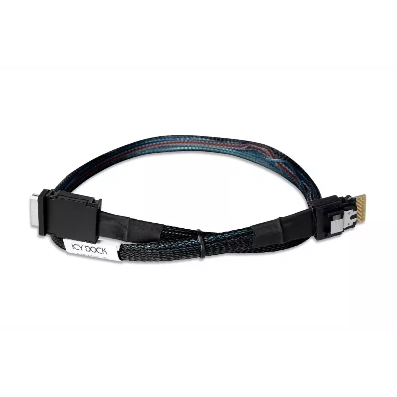 IcyBox IcyDock SlimSAS 4i - OCuLink 4i -kaapeli, PCIe 4.0, 0,5 m