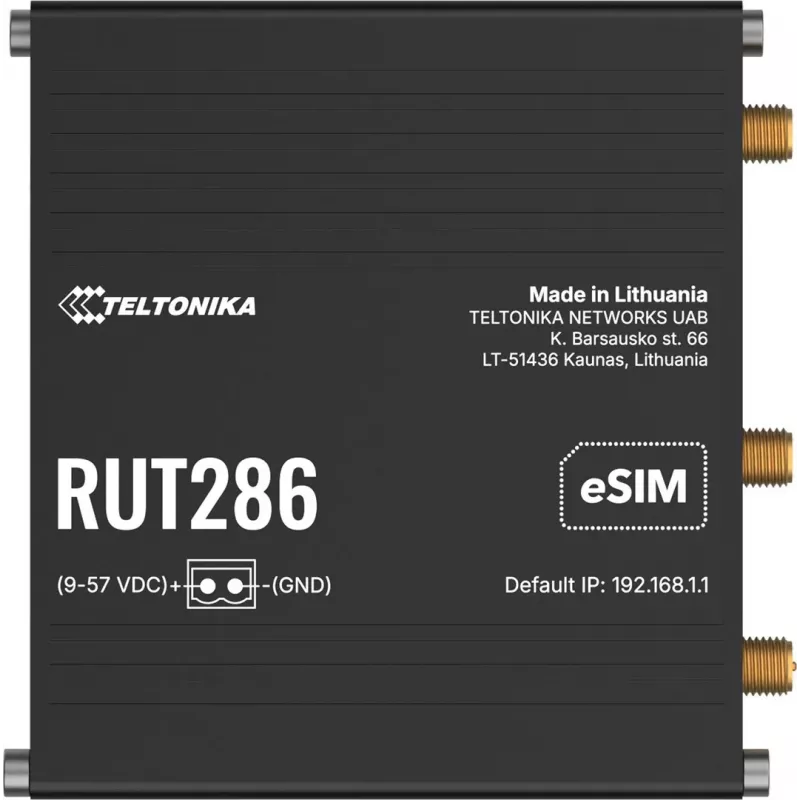 Teltonika RUT286 4G/LTE/3G RS232 RS485 Global POE teollisuusreititin