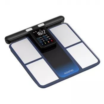 RENPHO MorphoScan MSC01 vaaka, musta/hopea, USB-C, Bluetooth