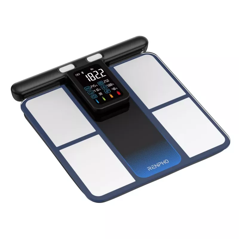 RENPHO MorphoScan MSC01 vaaka, musta/hopea, USB-C, Bluetooth