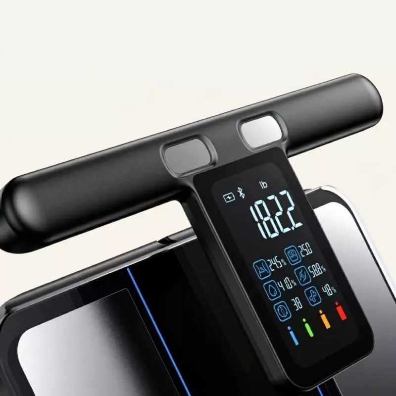 RENPHO MorphoScan MSC01 vaaka, musta/hopea, USB-C, Bluetooth