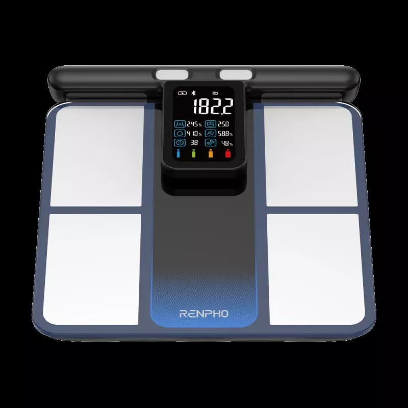 RENPHO MorphoScan MSC01 vaaka, musta/hopea, USB-C, Bluetooth