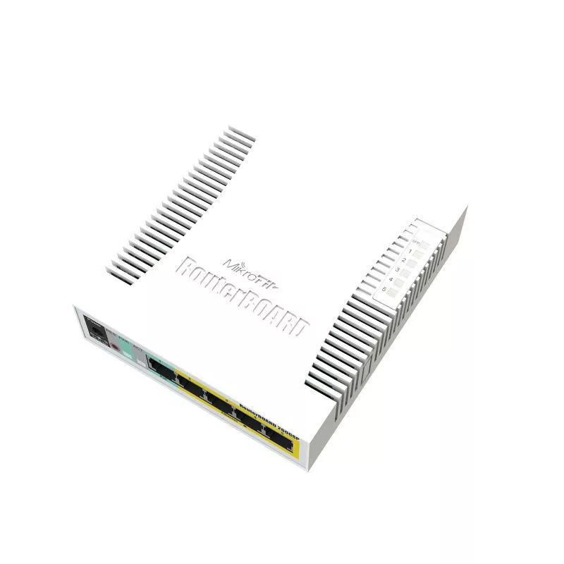MikroTik RB260GSP 5-porttinen Gigabit PoE -kytkin SFP:llä