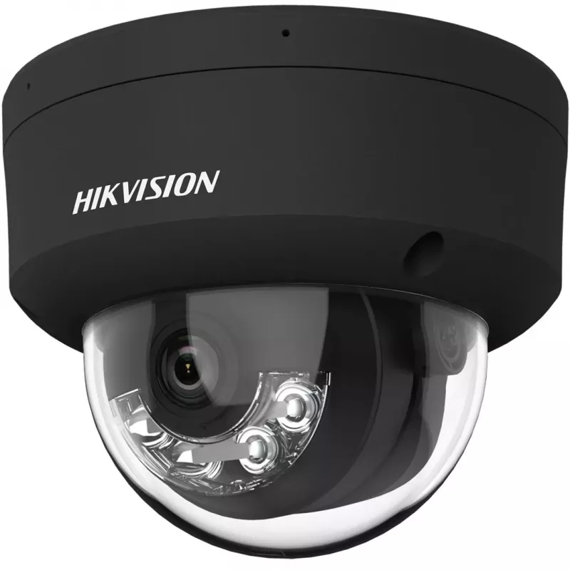 Hikvision DS-2CD2143G2-LIS2U(2,8mm)(BLACK) 4MP AcuSense kupoli IP-valvontakamera, 2,8mm kiinteä linssi, musta