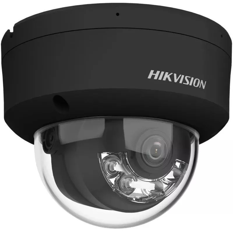 Hikvision DS-2CD2143G2-LIS2U(2,8mm)(BLACK) 4MP AcuSense kupoli IP-valvontakamera, 2,8mm kiinteä linssi, musta