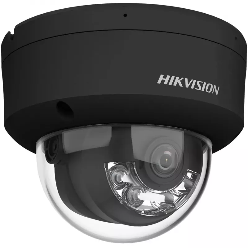 Hikvision DS-2CD2143G2-LIS2U(2,8mm)(BLACK) 4MP AcuSense kupoli IP-valvontakamera, 2,8mm kiinteä linssi, musta