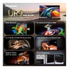 Hisense 65UR9DS 65 tuuman 4K UHD RGB MiniLED -älytelevisio, 3840x2160, 170 Hz, 6 ms, HDR, HDMI, USB-C, LAN, WiFi, Bluetooth, musta/harmaa