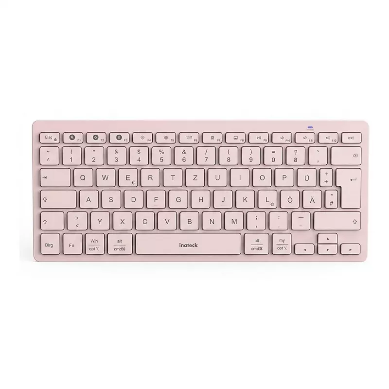 Inateck KB01003 Bluetooth-näppäimistö, QWERTZ, pinkki