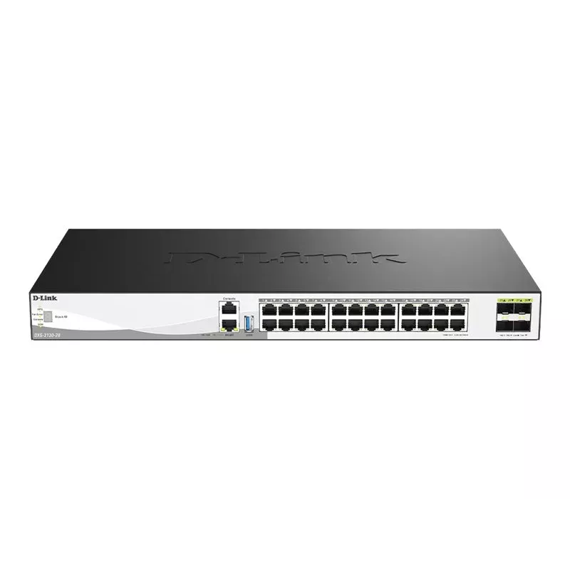 D-Link DXS-3130-28/E 24-porttinen 10G hallittava Layer 3 -pinottava kytkin