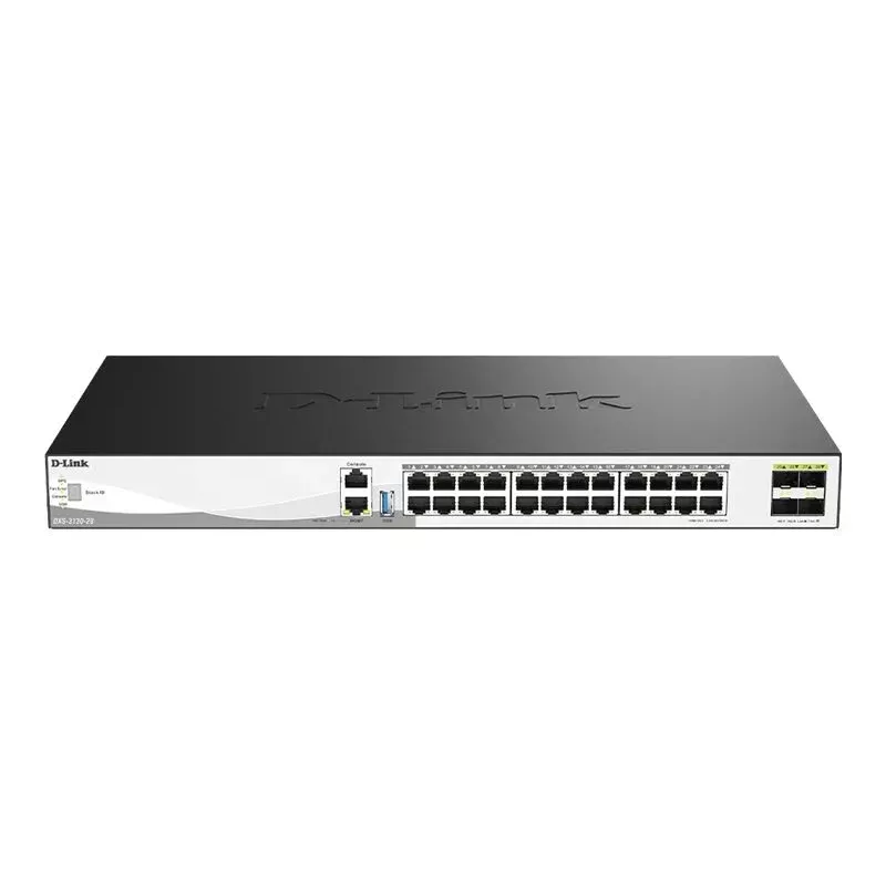 D-Link DXS-3130-28/E 24-porttinen 10G hallittava Layer 3 -pinottava kytkin