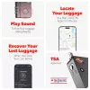 KEYSMART SmartLock TSA-hyväksytty Find My -lukko musta