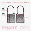 KEYSMART SmartLock TSA-hyväksytty Find My -lukko musta