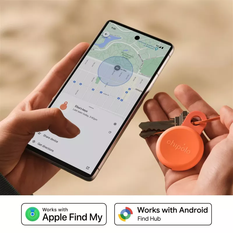 Chipolo LOOP – ladattava Bluetooth-paikannin silikonilenkillä iOS- ja Android-laitteille, 4 kpl:n pakkaus (Charcoal, Chalk, Navy, Coral)