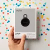 Chipolo LOOP – ladattava Bluetooth-paikannin silikonilenkillä iOS- ja Android-laitteille, 4 kpl:n pakkaus (Charcoal, Chalk, Navy, Coral)