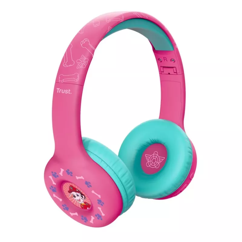 TRUST Nouna langattomat lasten kuulokkeet Paw Patrol pinkki