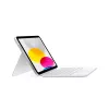 Apple Magic Keyboard Folio Trackpadilla - brittienglanti (QWERTY) - valkoinen - iPad (10. sukupolvi)
