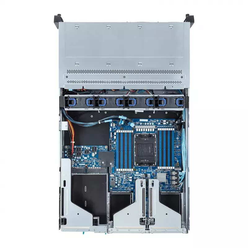 Giga Computing GigaByte R263-S30-AAH2 2U räkkipalvelimen barebone, 5. ja 4. sukupolven Intel, 12x 3,5/2,5 tuuman paikkaa, 2x 1300 W virtalähde