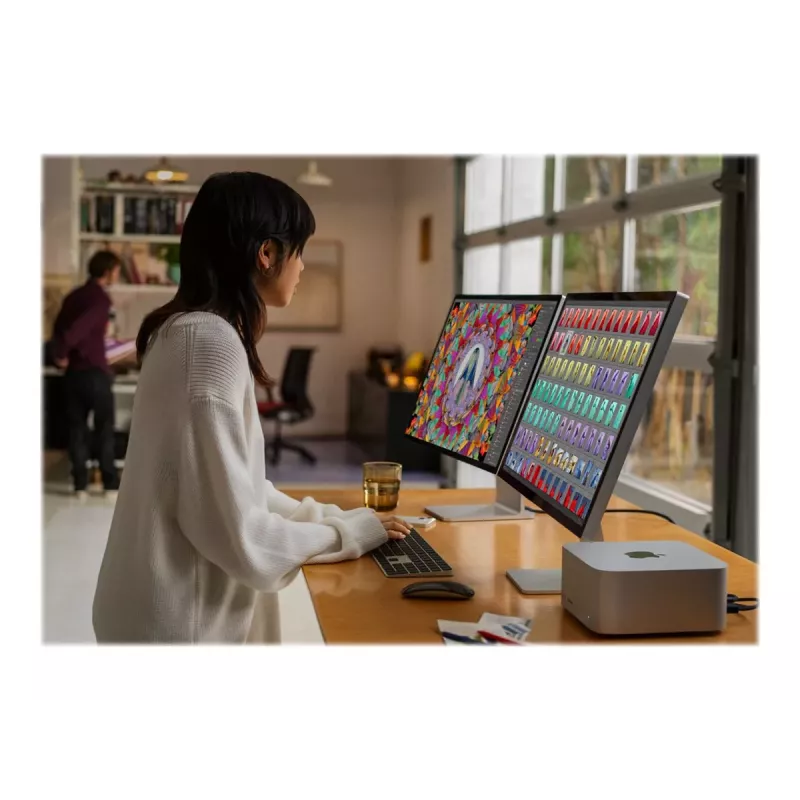 Apple Studio Display 27 tuuman 5K Nano-Texture lasi -näyttö hopea