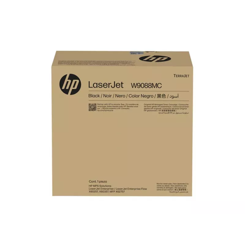 HP W9088MC musta hallittava LaserJet-värikasetti
