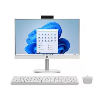 HP All-in-One 24-cr1008na, Intel Core Ultra 5 125U, 8 GB RAM, 512 GB SSD, 23,8 tuuman Full HD IPS, Windows 11 Home, valkoinen (kunnostettu)