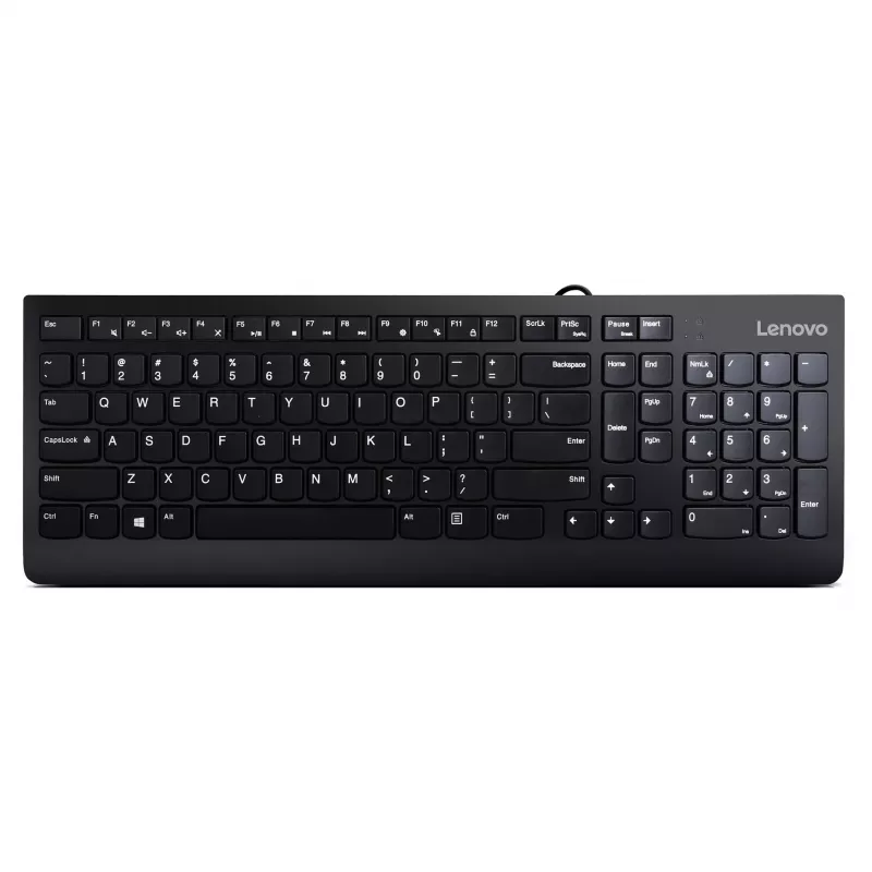 Lenovo 300 USB-näppäimistö - US English QWERTY - musta