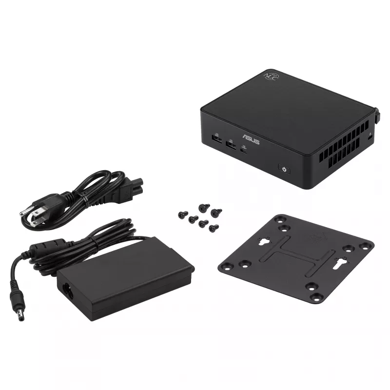 ASUS NUC 16 Pro Grand Canyon RNUC16GDKV560002 Slim Kit barebone-minitietokone, Intel Core Ultra 5 vPro, EU-virtajohto, ei käyttöjärjestelmää, musta