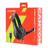 CANYON PC-kuulokemikrofoni CHSU-1 PC Mic USB 2m musta