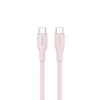 CANYON USB-C - USB-C -kaapeli 60W 1m silikoni Pink Sand