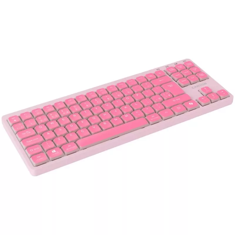 CANYON näppäimistö OnType 10 Low Profile EN johdollinen pinkki