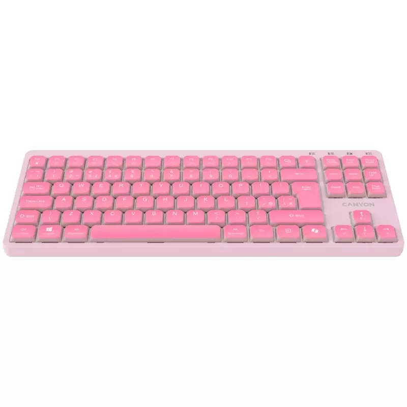 CANYON näppäimistö OnType 10 Low Profile EN johdollinen pinkki