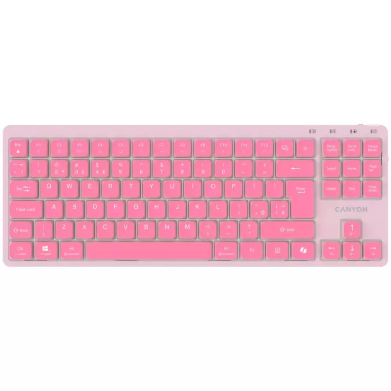 CANYON näppäimistö OnType 10 Low Profile EN johdollinen pinkki