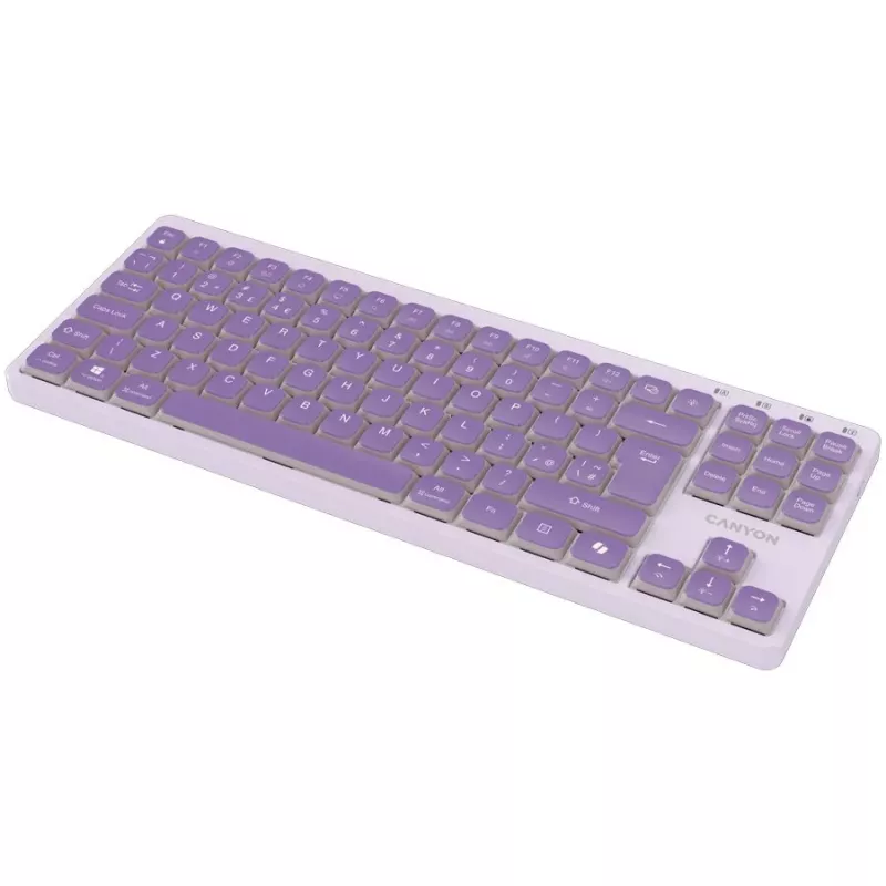 CANYON näppäimistö OnType 10 Low Profile EN johdollinen violetti
