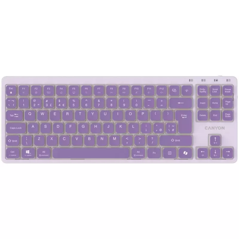 CANYON näppäimistö OnType 10 Low Profile EN johdollinen violetti