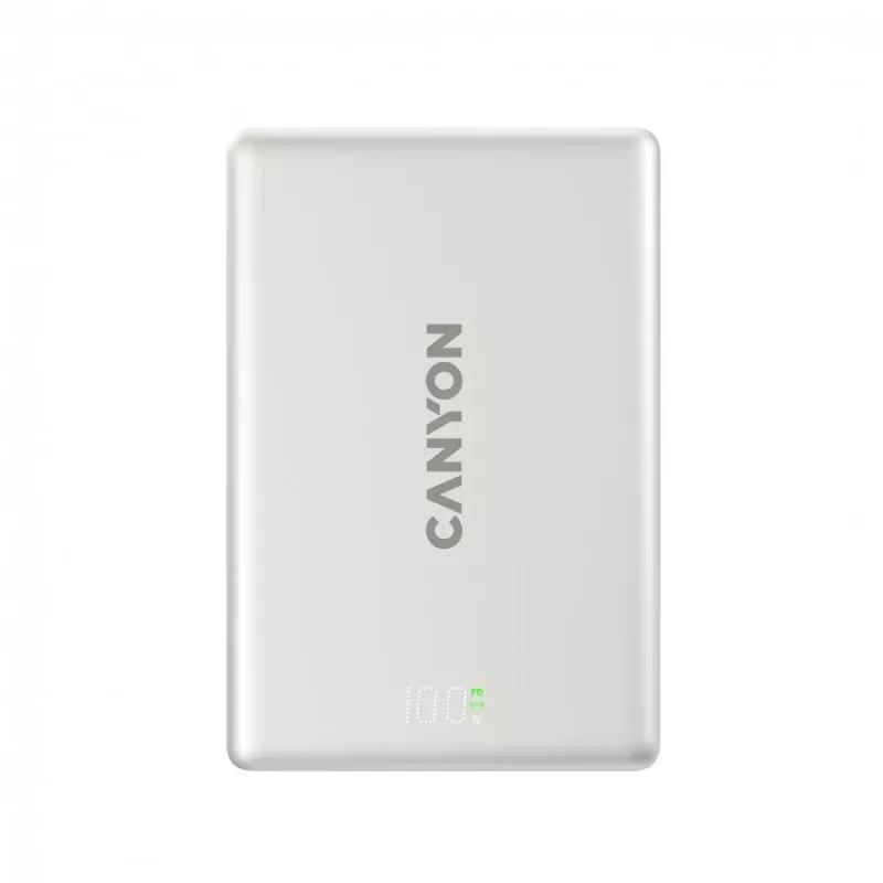 CANYON magneettinen varavirtalähde OnPower 511 PD20W 10000mAh alumiini Star Grey