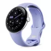 Google Pixel Watch 4 - 41 mm - Polished Silver Aluminium - Iris Active Band - Wear OS -älykello