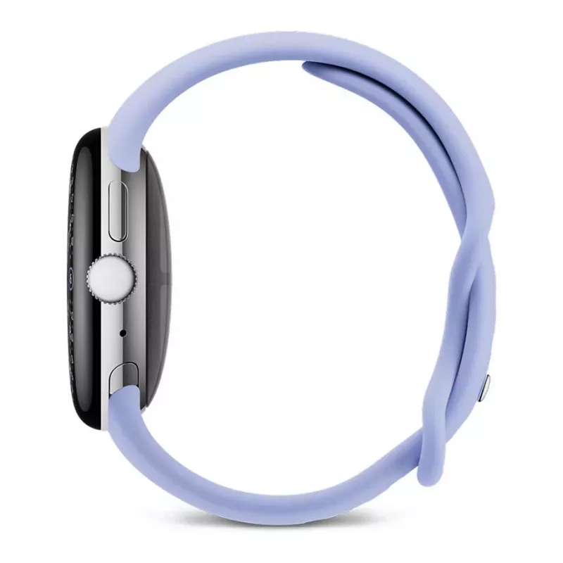 Google Pixel Watch 4 - 41 mm - Polished Silver Aluminium - Iris Active Band - Wear OS -älykello